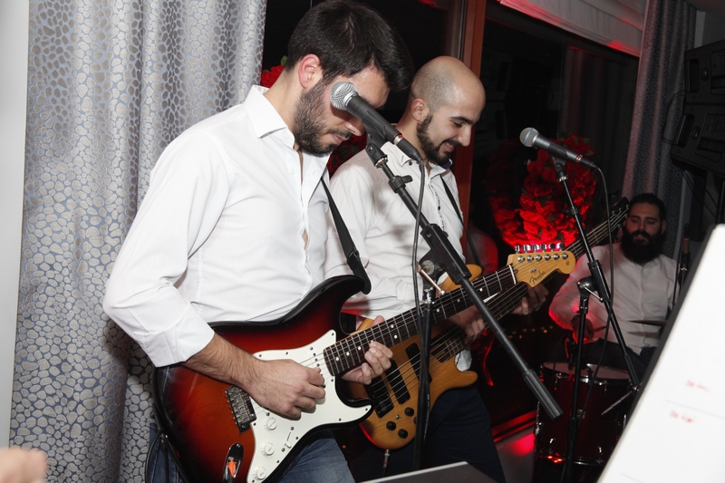 Charbel Khalil and the band at Burj on Bay 